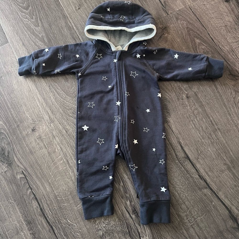 Starry Night Baby Onesie with Hood
